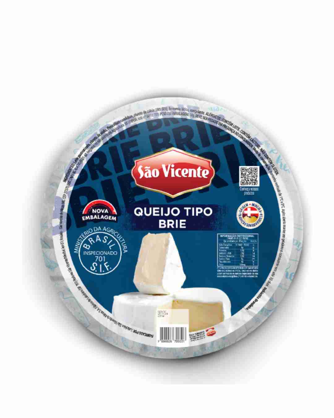 Queijo Brie Pç São Vicente 1kg